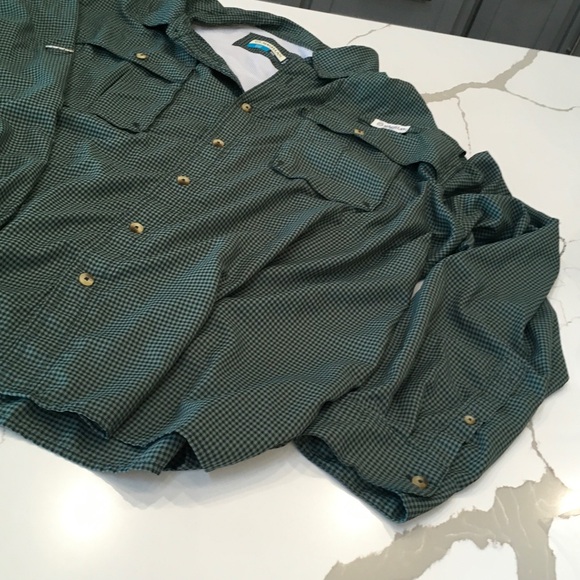 Magellan Outdoors Green Plaid Lightweight Shirt Fishing 3XL MagWork - Picture 3 of 10